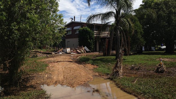 Wendy Linsley's Laidley home was once again flooded.