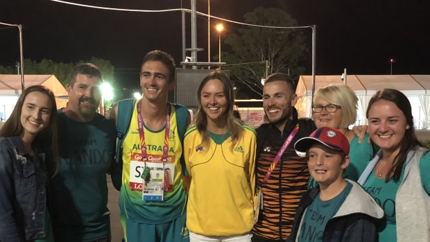 Starc with his biggest fans, minus brother Mitch, who was unable to make it.