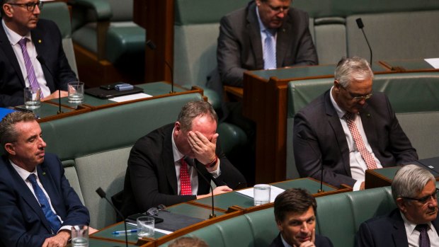 Not sure Barnaby Joyce enjoyed Question Time all that much.