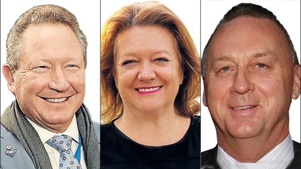 Battle of the Rich Listers: Andrew Forrest, Gina Rinehart and Chris Ellison