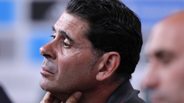 New man: Fernando Hierro will take over the Spanish squad at the last second.
