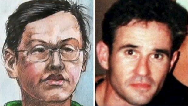 Court sketch of Kathy Yeo (left), who was found guilty of murdering Christopher Mark Dorrian in 2000.