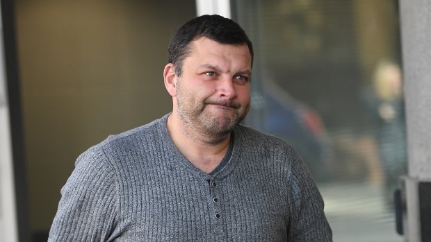 Seb Monsour leaves the police watch house in Brisbane, Friday, June 22, 2018. 