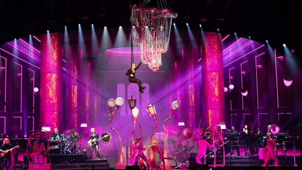 Pink's tour continues in Perth on Thursday, Friday and Saturday before the tour continues to other states.