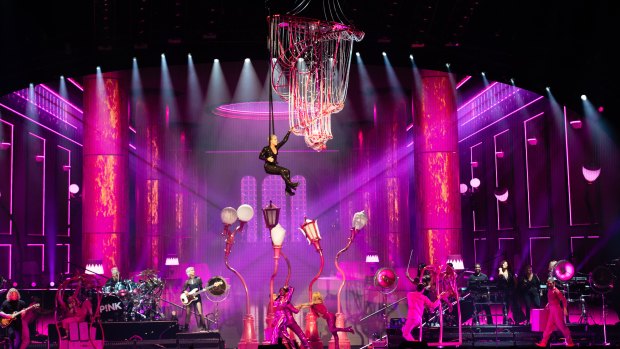 Pink's tour continues in Perth on Thursday, Friday and Saturday before the tour continues to other states.