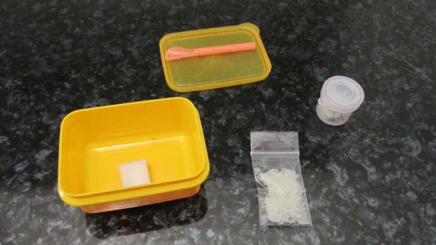 Drugs confiscated as part of the Townsville raid.