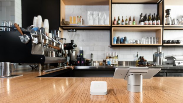 Square POS readers accept payments from customers and communicate wirelessly with apps on tablets or phones.