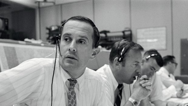 Charlie Duke in Mission Control.