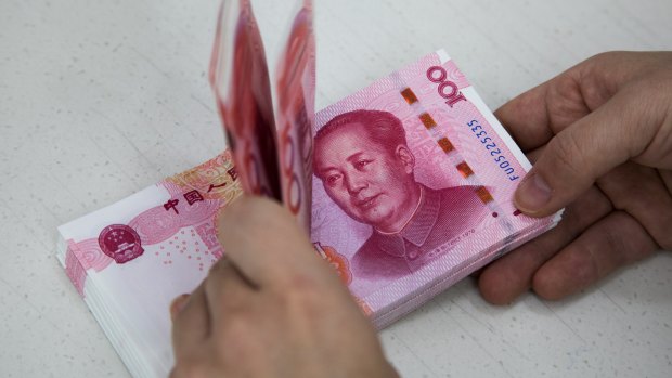China's yuan is getting weaker. 