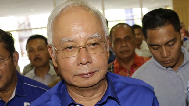 Defeated Malaysian Prime Minister Najib Razak.