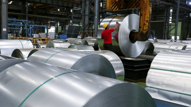 Demand for steel is falling.