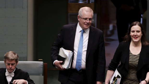 Financial Services Minister Kelly O'Dwyer and Treasurer Scott Morrisson