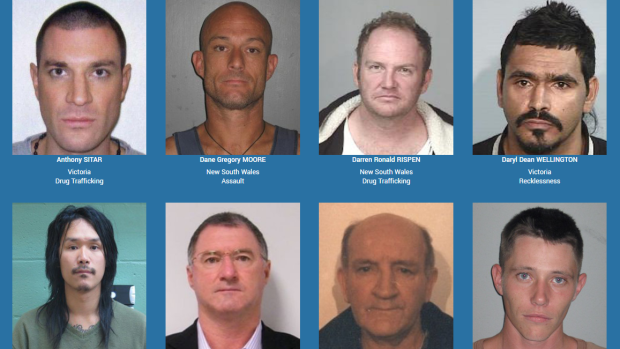 Australia's most wanted criminals.