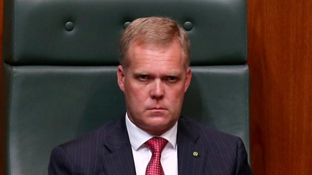 Speaker Tony Smith during question time on Tuesday.