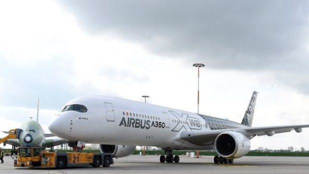 Incoming: the new Airbus 350.