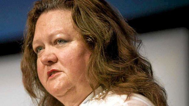 Mining magnate Gina Rinehart.