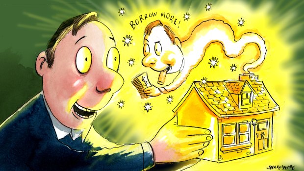 Many business loans are backed by property. Illustration: John Shakespeare