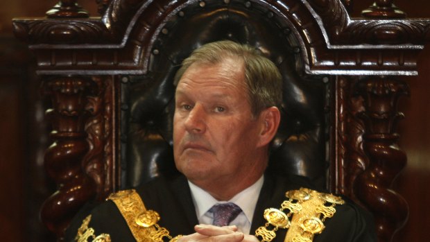 Robert Doyle was elected Melbourne lord mayor in 2008. He quit in February after he was accused of sexual harassment.