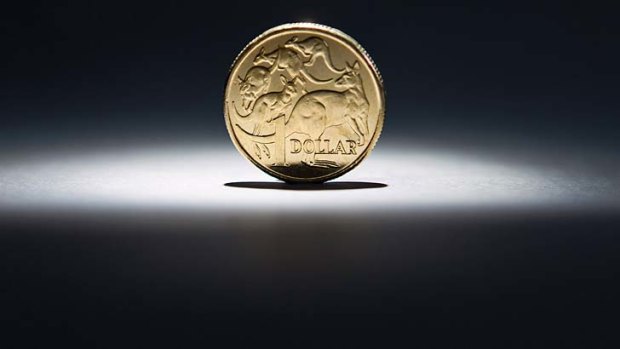 The Aussie dollar has weakened against the greenback.