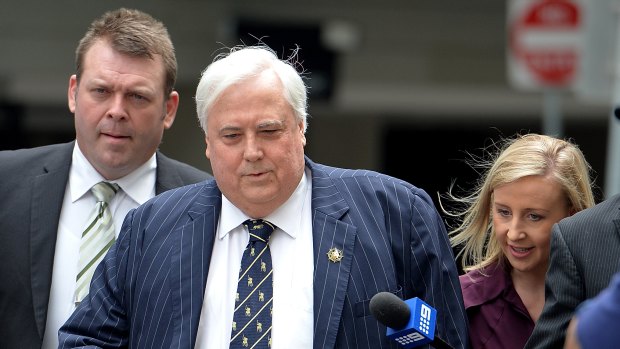 Clive Palmer is locked in court battles and recently had his financial assets frozen.