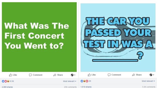 More than 25 thousand people posted about their first concert under one of these posts. The post about cars, from the same page, drew almost six thousand answers.