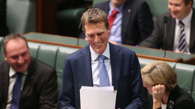 Social Services Minister Christian Porter in question time on Thursday.