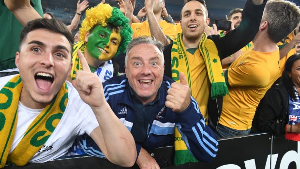 Passionate: Socceroos' fans are gearing up for the World Cup.