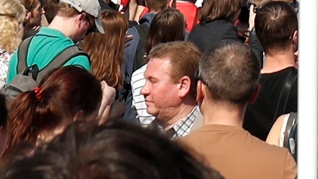 Protesters gathered in Moscow's Pushkin Square to demonstrate against Putin's fourth inauguration.