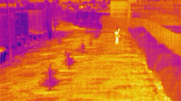 A thermal image from one of Spectur's cameras.