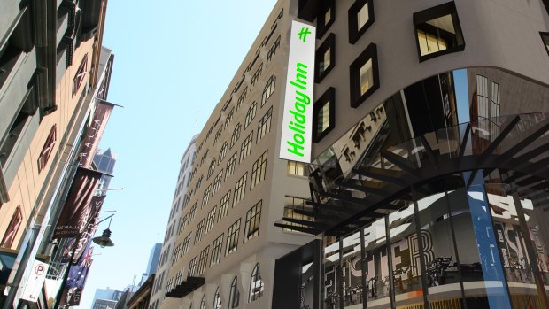 A dual-branded Hotel Indigo and Holiday Inn will open on Bourke Street mall.