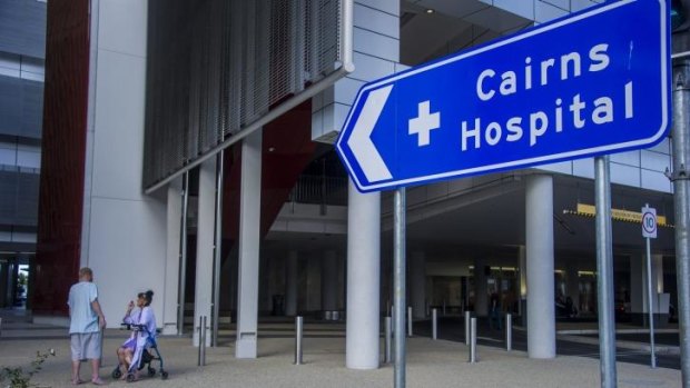 A media report criticised Cairns Hospital for treating a suspected Ebola patient in its "busy emergency department".