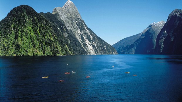 Milford Sound in an image by Tourism NZ.