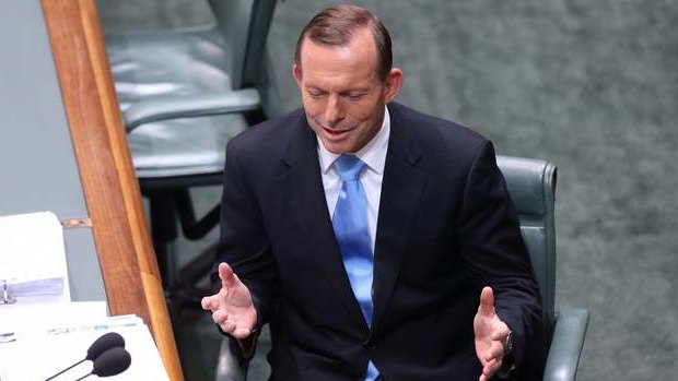 Prime Minister Tony Abbott during question time. Photo: Andrew Meares