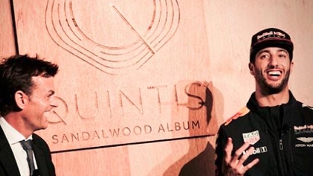 Adam Gilchrist and Daniel Ricciardo, brand ambassadors for Quintis.