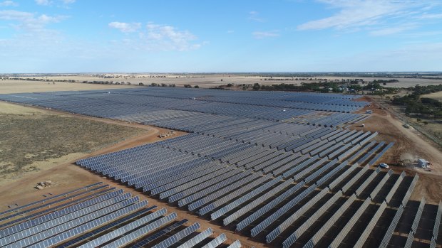 Impact Investment Group's Swan Hill solar farm - 21 large-scale projects were under construction at the end of 2017.