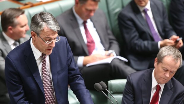 Opposition MP Mark Dreyfus during question time  on Thursday.