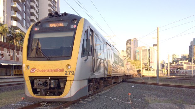 Delays were due to a fault at Carseldine, Queensland Rail said.