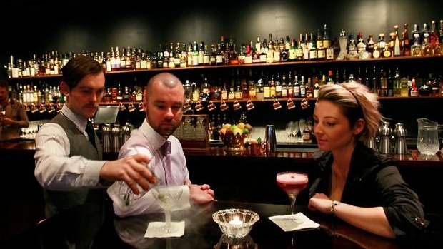 The recently opened EDV Melbourne takes its cocktails seriously, as the laden shelves at the Malthouse Lane bar demonstrate.