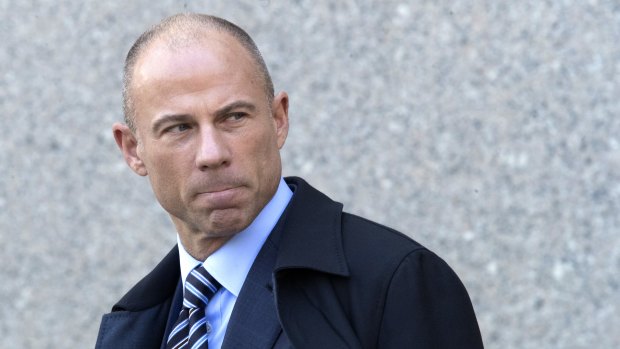 Michael Avenatti, Stormy Daniels' attorney, leaves federal court in New York after a hearing for Michael Cohen, in April. 