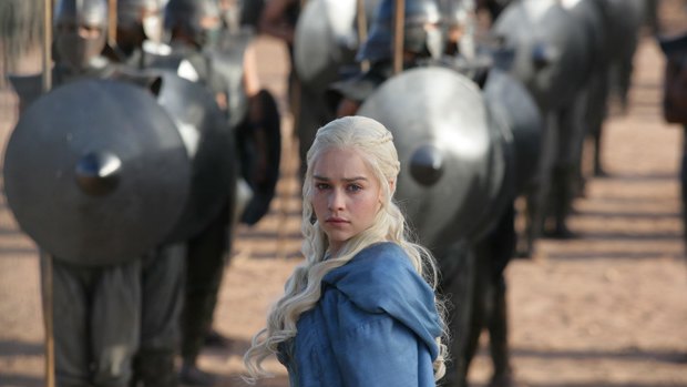 Horse-heart eater Daenerys Targaryen in Game of Thrones.