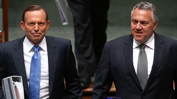 Prime Minister Tony Abbott and Treasurer Joe Hockey.