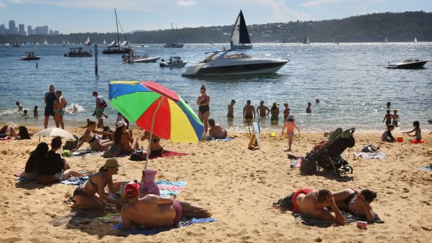 Sydney is experiencing above average temperatures for this time of year.
