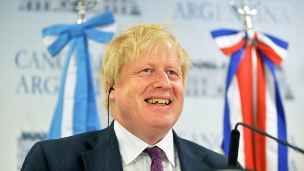 Boris Johnson, Britian's foreign secretary