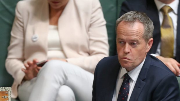 Prime Minister Malcolm Turnbull and Opposition Leader Bill Shorten during question time on Monday.