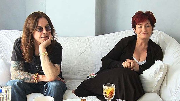 Ozzy and Sharon Osbourne: in a scene from the documentary God Bless Ozzy Osbourne