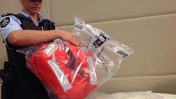 Some of the drugs found at the Port of Dampier were found in this life vest.
