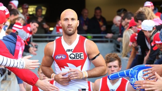 Captain-coach: Jarrad McVeigh will take a different leadership role with the Swans this weekend.