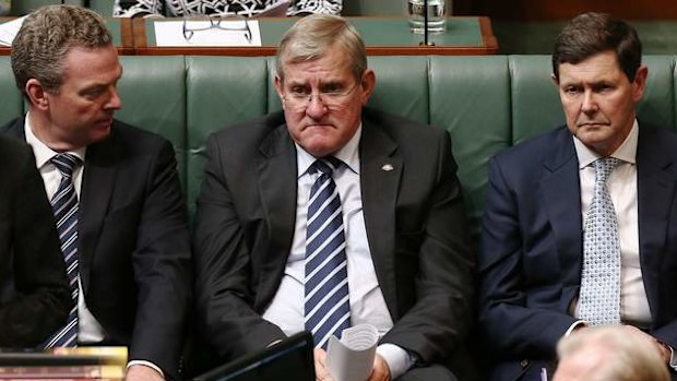 Industry Minister Ian Macfarlane during Question Time. Photo: Alex Ellinghausen