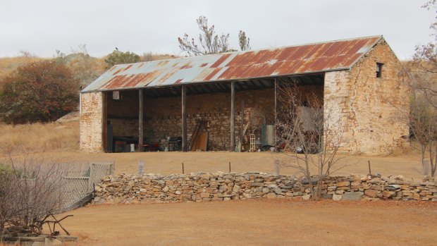 The Squatters Arms stables, viewed from the Monaro Highway.