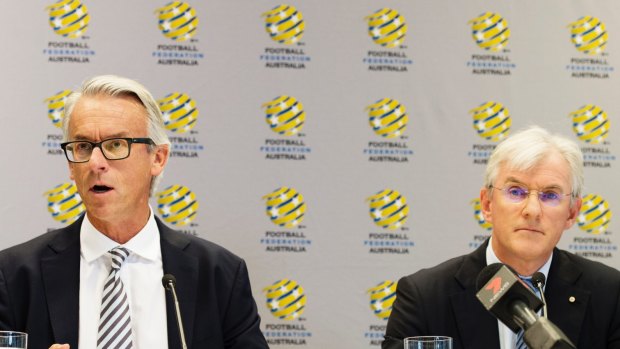 Northern exposure: FFA chief David Gallop and chairman Steven Lowy are expected to vote for the North American bid.